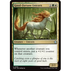 画像1: 【ENG】吉兆の一角獣/Good-Fortune Unicorn [MTG_FDN_0240_U]