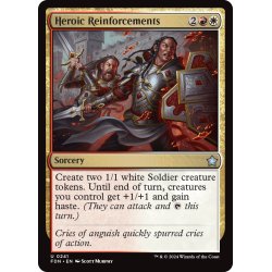 画像1: 【ENG】英雄的援軍/Heroic Reinforcements [MTG_FDN_0241_U]