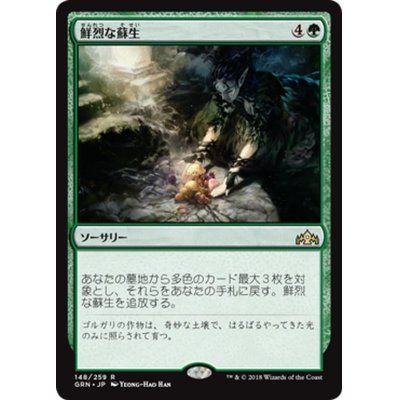 画像1: 【JPN】★Foil★鮮烈な蘇生/Vivid Revival[MTG_GRN_148R]