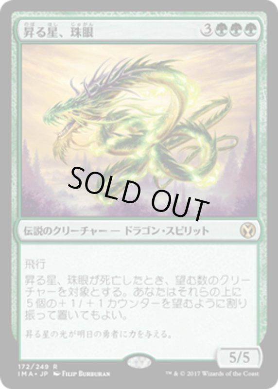 画像1: 【JPN】昇る星、珠眼/Jugan, the Rising Star[MTG_IMA_172R] (1)