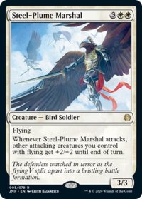 【ENG】鉄飾りの軍司令/Steel-Plume Marshal[MTG_JMP_005R]