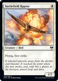 【ENG】戦場の猛禽/Battlefield Raptor[MTG_KHM_003Ｃ]