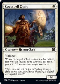 【ENG】掟綴りの僧侶/Codespell Cleric[MTG_KHM_007Ｃ]