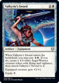 【ENG】戦乙女の剣/Valkyrie's Sword[MTG_KHM_036Ｕ]