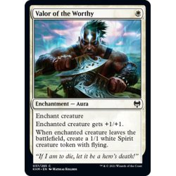 画像1: 【ENG】傑士の武勇/Valor of the Worthy[MTG_KHM_037Ｃ]