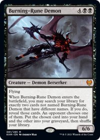 【ENG】燃えルーンの悪魔/Burning-Rune Demon[MTG_KHM_081Ｍ]