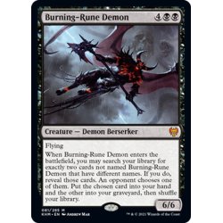 画像1: 【ENG】燃えルーンの悪魔/Burning-Rune Demon[MTG_KHM_081Ｍ]