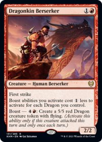 【ENG】★Foil★龍族の狂戦士/Dragonkin Berserker[MTG_KHM_131Ｒ]