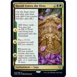 画像1: 【ENG】★Foil★ヘラルド、エルフを統一する/Harald Unites the Elves[MTG_KHM_213Ｒ]