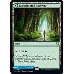 画像1: 【ENG】★Foil★樹皮路の小道/Barkchannel Pathway/潮水路の小道/Tidechannel Pathway[MTG_KHM_251Ｒ]