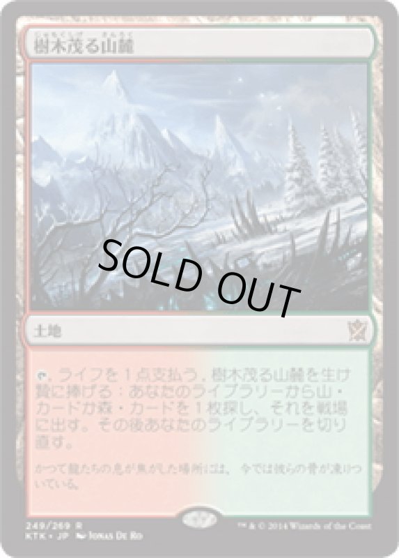 画像1: 【JPN】樹木茂る山麓/Wooded Foothills[MTG_KTK_249R] (1)