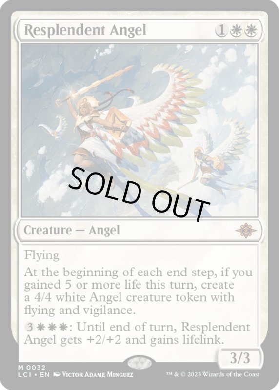 画像1: 【ENG】輝かしい天使/Resplendent Angel[MTG_LCI_032M] (1)