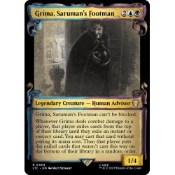 画像1: 【ENG】★Foil★サルマンの下僕、グリマ/Grima, Saruman's Footman[MTG_LTC_0464R]