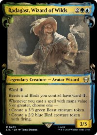 【ENG】★Foil★自然の魔法使、ラダガスト/Radagast, Wizard of Wilds[MTG_LTC_0473R]