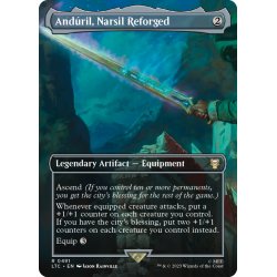 画像1: 【ENG】★Foil★Anduril, Narsil Reforged[MTG_LTC_0491R]