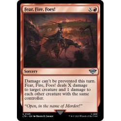 画像1: 【ENG】危ない！　火事だ！　敵だ！/Fear, Fire, Foes![MTG_LTR_0125U]