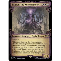 画像1: 【ENG】★Foil★死人占い師、サウロン/Sauron, the Necromancer[MTG_LTR_0557R]