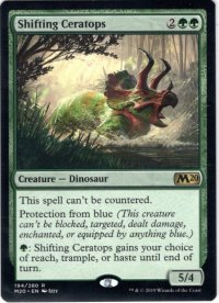 【ENG】変容するケラトプス/Shifting Ceratops[MTG_M20_194R]