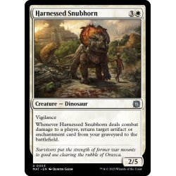 画像1: 【ENG】装具つなぎの短角獣/Harnessed Snubhorn[MTG_MAT_0003U]