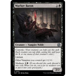 画像1: 【ENG】★Foil★マルコフ男爵/Markov Baron[MTG_MAT_0014U]