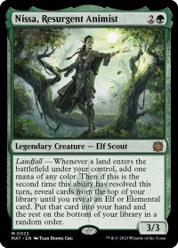 【ENG】★Foil★復活した精霊信者、ニッサ/Nissa, Resurgent Animist[MTG_MAT_0022M]