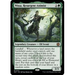 画像1: 【ENG】★Foil★復活した精霊信者、ニッサ/Nissa, Resurgent Animist[MTG_MAT_0022M]