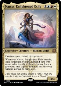 【ENG】★Foil★悟った喪失者、ナーセット/Narset, Enlightened Exile[MTG_MAT_0038M]