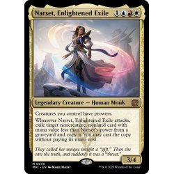 画像1: 【ENG】★Foil★悟った喪失者、ナーセット/Narset, Enlightened Exile[MTG_MAT_0038M]