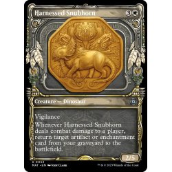 画像1: 【ENG】★Foil★装具つなぎの短角獣/Harnessed Snubhorn[MTG_MAT_0053U]