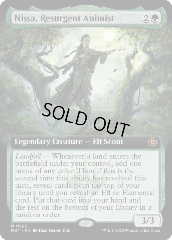 画像1: 【ENG】復活した精霊信者、ニッサ/Nissa, Resurgent Animist[MTG_MAT_0162M] (1)