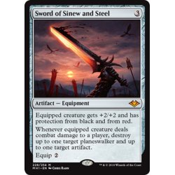 画像1: 【ENG】筋腱と鋼鉄の剣/Sword of Sinew and Steel[MTG_MH1_228M]