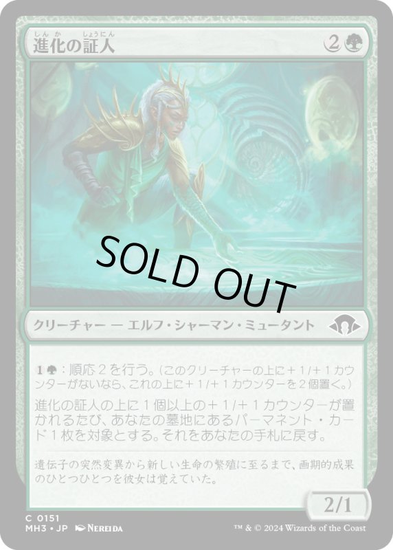 画像1: 【JPN】進化の証人/Evolution Witness[MTG_MH3_0151_C] (1)