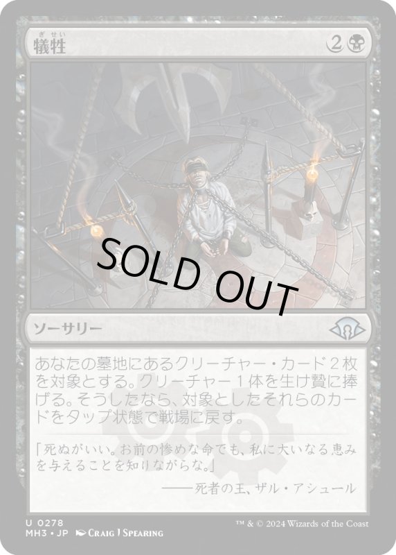 画像1: 【JPN】犠牲/Victimize[MTG_MH3_0278_U] (1)