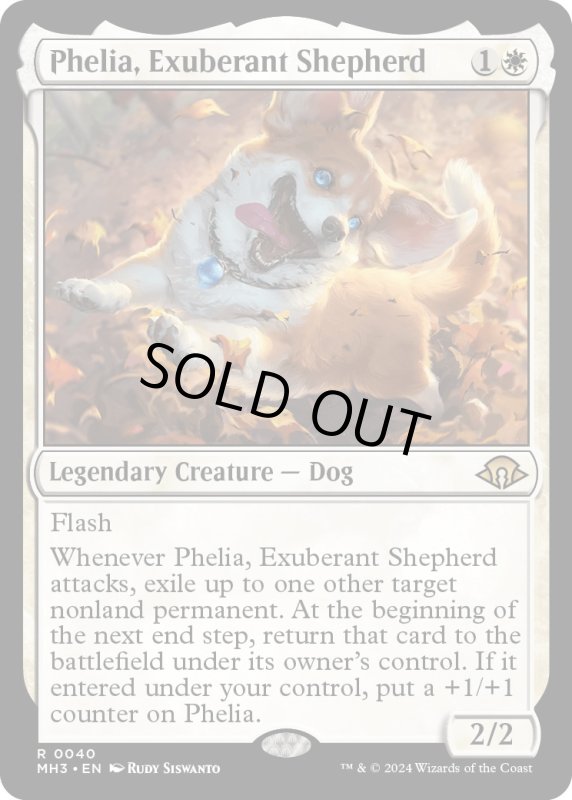 画像1: 【ENG】★Foil★溌剌の牧羊犬、フィリア/Phelia, Exuberant Shepherd[MTG_MH3_0040_R] (1)