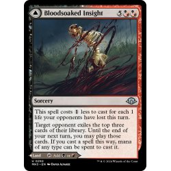 画像1: 【ENG】血に染まりし洞察//血溜まりの低湿地/Bloodsoaked Insight//Sanguinev Morass[MTG_MH3_0252_U]