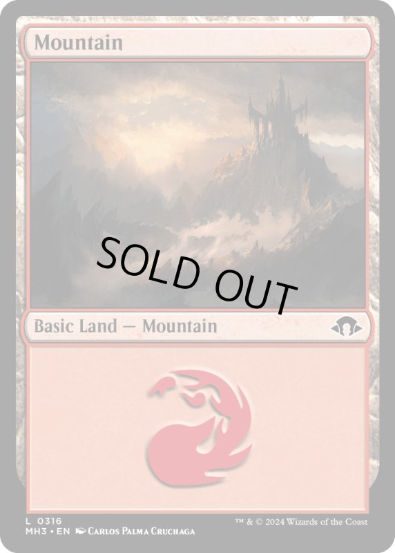 画像1: 【ENG】山/Mountain[MTG_MH3_0316_L] (1)