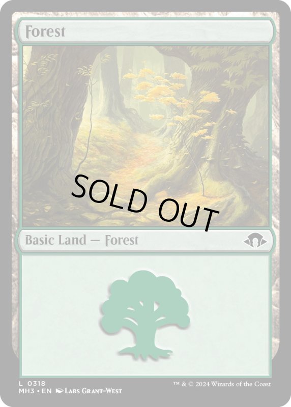 画像1: 【ENG】森/Forest[MTG_MH3_0318_L] (1)