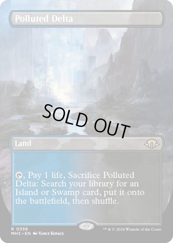 画像1: 【ENG】★Borderless Foil★汚染された三角州/Polluted Delta[MTG_MH3_0356_R] (1)