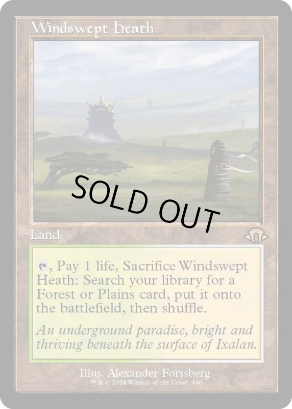 画像1: 【ENG】★Retro Foil★吹きさらしの荒野/Windswept Heath[MTG_MH3_0440_R] (1)