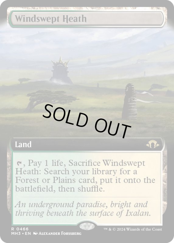 画像1: 【ENG】★Extended-Art Foil★吹きさらしの荒野/Windswept Heath[MTG_MH3_0466_R] (1)