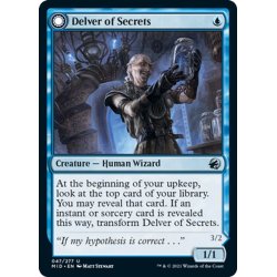 画像1: 【ENG】秘密を掘り下げる者/昆虫の逸脱者/Delver of Secrets/Insectile Aberration[MTG_MID_047U]