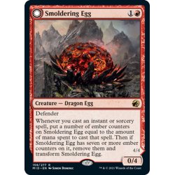 画像1: 【ENG】くすぶる卵/灰口のドラゴン/Smoldering Egg/Ashmouth Dragon[MTG_MID_159R]