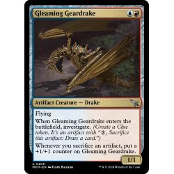 画像1: 【ENG】煌く機械ドレイク/Gleaming Geardrake[MTG_MKM_0205_U]