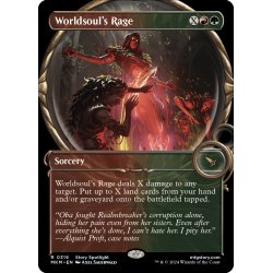 画像1: 【ENG】■Showcace Frame■世界魂の憤怒/Worldsoul's Rage[MTG_MKM_0316_R]