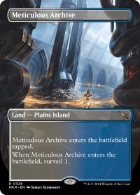 【ENG】★Borderless★★Foil★行き届いた書庫/Meticulous Archive[MTG_MKM_0328_R]