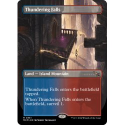 画像1: 【ENG】●Borderless●轟音の滝/Thundering Falls[MTG_MKM_0331_R]