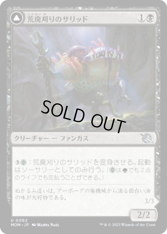 画像1: 【JPN】★Foil★荒廃刈りのサリッド//荒廃蒔きのサリッド/Blightreaper Thallid//Blightsower Thallid[MTG_MOM_0092U] (1)