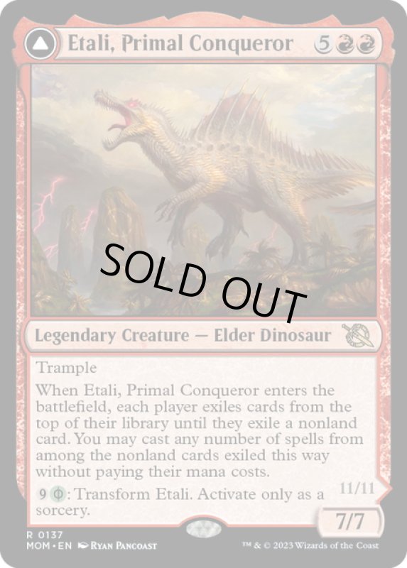 画像1: 【ENG】★Foil★原初の征服者、エターリ//原初の病、エターリ/Etali, Primal Conqueror//Etali, Primal Sickness[MTG_MOM_0137R] (1)