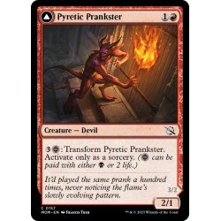 画像1: 【ENG】紅蓮のいたずら者//ぎらつく暴力屋/Pyretic Prankster//Glistening Goremonger[MTG_MOM_0157C]