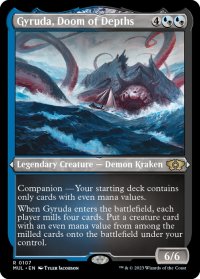 【ENG】★エッチングFoil★深海の破滅、ジャイルーダ/Gyruda, Doom of Depths[MTG_MUL_107R]